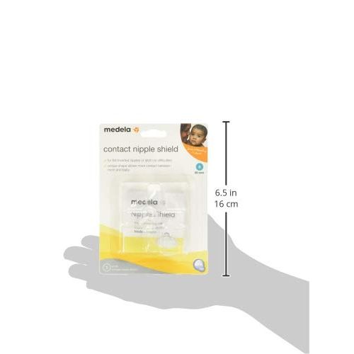 메델라 [아마존베스트]Medela Nipple Shield, 20mm, Size Small, Contact Nipple Shields for Breastfeeding with Latch Difficulties...