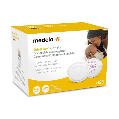 메델라 [아마존베스트]Medela Safe & Dry Ultra Thin Disposable Nursing Pads for Breastfeeding with Night Time and Overnight...