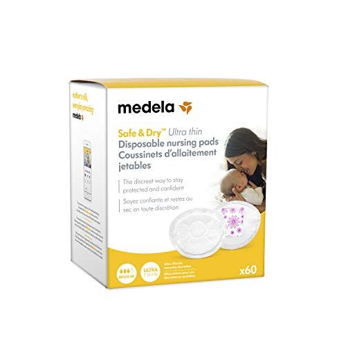 메델라 [아마존베스트]Medela Safe & Dry Ultra Thin Disposable Nursing Pads for Breastfeeding with Night Time and Overnight...