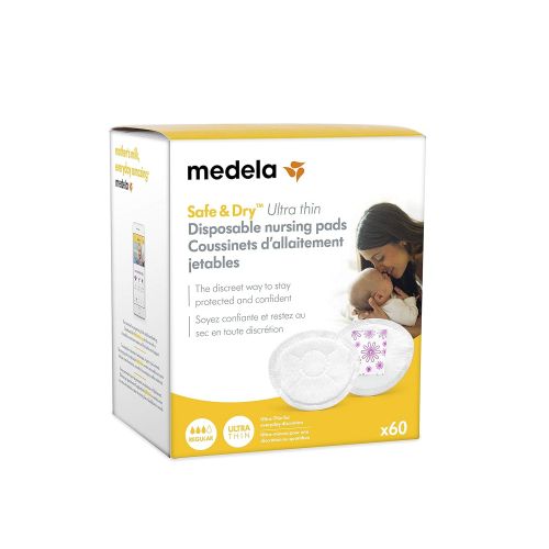 메델라 [아마존베스트]Medela Safe & Dry Ultra Thin Disposable Nursing Pads for Breastfeeding with Night Time and Overnight...