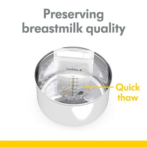 메델라 Medela Breast Milk Storage Bags, 100 Count, Ready to Use Breastmilk Bags for Breastfeeding, Self Standing Bag, Space Saving Flat Profile, Hygienically Pre-Sealed, 6 Ounce