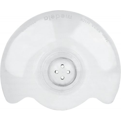 메델라 Medela Contact Nipple Shield, 24mm Medium, Nippleshield for Breastfeeding with Latch Difficulties or Flat or Inverted Nipples, Made Without BPA