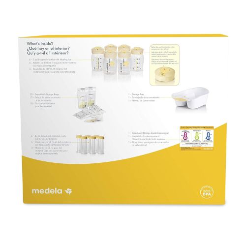 메델라 Medela Breast Milk Storage Solution Set, Breastfeeding Supplies & Containers, Breastmilk Organizer, Made Without BPA