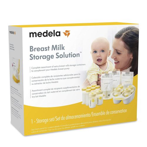 메델라 Medela Breast Milk Storage Solution Set, Breastfeeding Supplies & Containers, Breastmilk Organizer, Made Without BPA