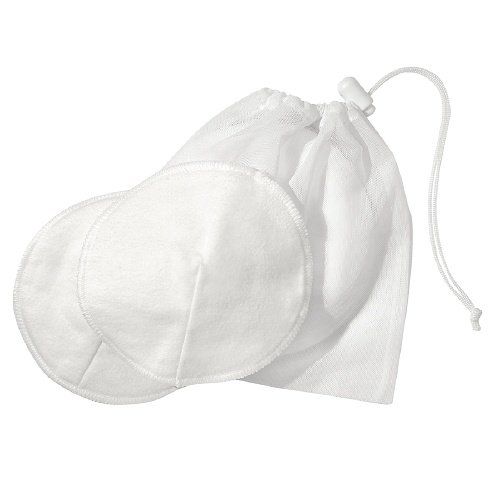 메델라 Medela 100% Cotton Washable Bra Pads 4 ea (Pack of 2)