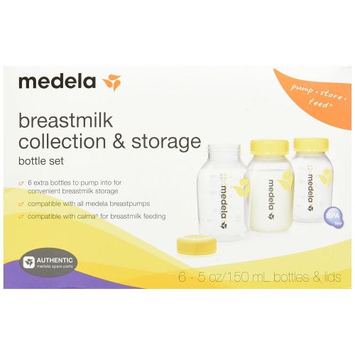 메델라 Medela Breast Milk Collection and Storage Bottles, 5 Ounce, 12 Count