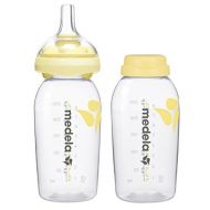 Medela Calma Breastmilk Bottle Base & Nipple Set - Yellow - 8 oz - 2 pk