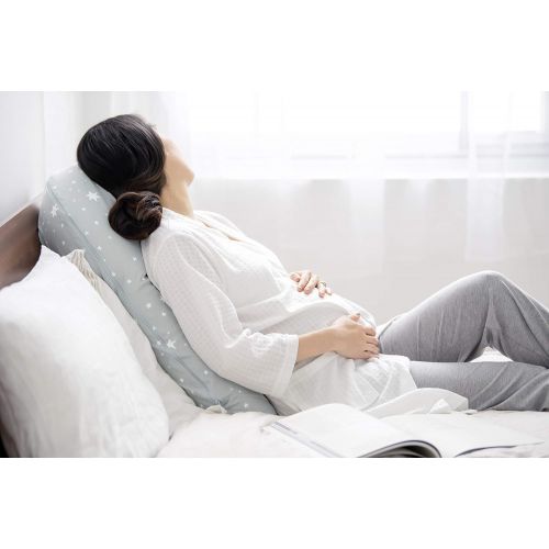 메델라 Medela Maternity Pillow and Breastfeeding Nursing Pillow in One, Flexible Shape and Body Hugging Design, Soft and Quiet Micro Pearl Filling