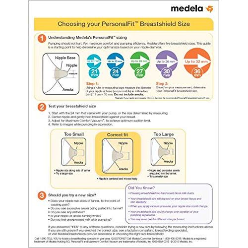 메델라 Medela PersonalFit Shields