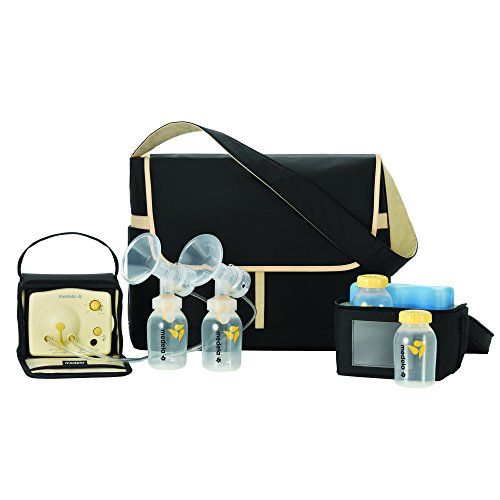 메델라 Medela Pump in Style Advanced Breast Pump with Backpack, Double Electric Breastpump, Portable Battery Pack, Adjustable Speed and Vacuum, International Adaptor