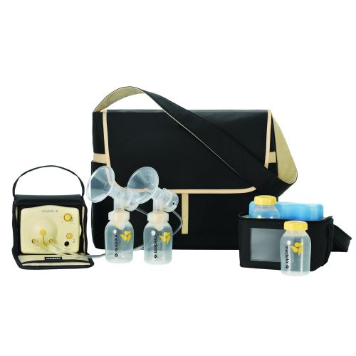 메델라 Medela Pump in Style Advanced Breast Pump with Backpack, Double Electric Breastpump, Portable Battery Pack, Adjustable Speed and Vacuum, International Adaptor