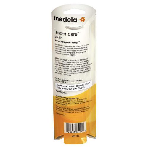 메델라 Medela Tender Care Lanolin Tube, 2 ounce (2 Pack)