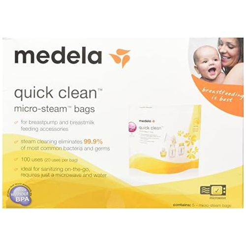 메델라 Medela Quick Clean Micro-Steam Bags, 2 Packs of 5 bags