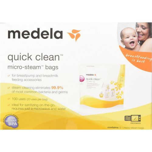 메델라 Medela Quick Clean Micro-Steam Bags, 2 Packs of 5 bags