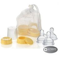 Medela Breastmilk Bottle Spare Parts with 3 Slow-flow Wide Base Nipples