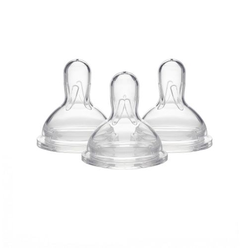 메델라 Medela Slow Flow Bottle Nipples with Wide Base, 3 Pack, Baby Newborns Age 0-4 Months, Compatible with All Medela Breast Milk Bottles, Made Without BPA