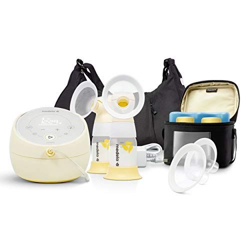 메델라 Medela 101037319 Sonata Smart Breast Pump, Hospital Performance Double Electric Breastpump, Rechargeable, Flex Breast Shields, Touch Screen Display, Connects to Mymedela App, Lacta