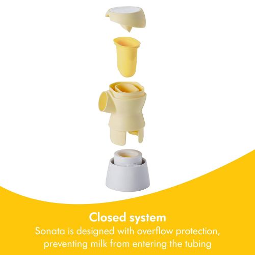 메델라 Medela 101037319 Sonata Smart Breast Pump, Hospital Performance Double Electric Breastpump, Rechargeable, Flex Breast Shields, Touch Screen Display, Connects to Mymedela App, Lacta