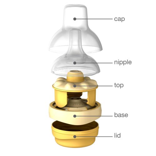 메델라 Medela Calma Breast Milk Bottle Nipple for Breastmilk Feeding, Mimics Natural Feeding, Compatible with All Medela Bottles Through Each Stage of Breast Milk Feeding, Made Without BP