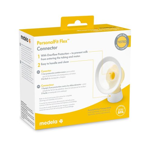 메델라 Medela PersonalFit Flex Replacement Connectors, 2 per Pack, Compatible with Freestyle Flex and Pump in Style with MaxFlow Breast Pumps, Authentic Spare Parts