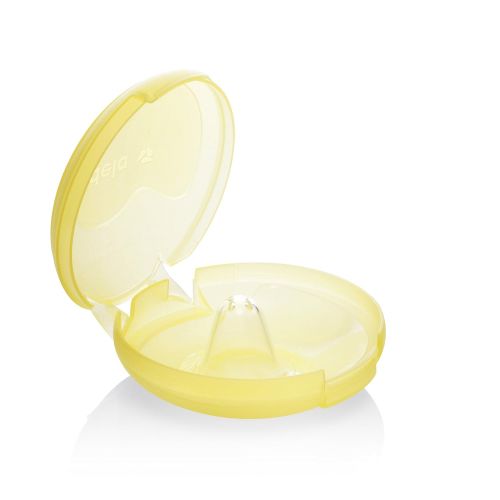 메델라 Medela Contact Nipple Shield for Breastfeeding, 20mm Small Nippleshield, For Latch Difficulties or Flat or Inverted Nipples, 2 Count with Carrying Case, Made Without BPA