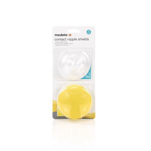 메델라 Medela Contact Nipple Shield for Breastfeeding, 20mm Small Nippleshield, For Latch Difficulties or Flat or Inverted Nipples, 2 Count with Carrying Case, Made Without BPA