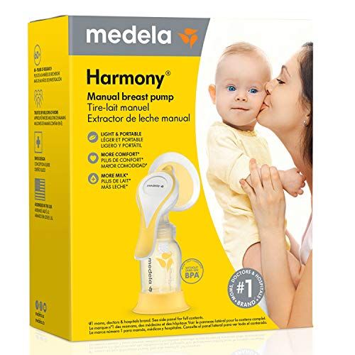 메델라 New Medela Harmony Manual Breast Pump, Single Hand Breastpump with Flex Breast Shields for More Comfort and Expressing More Milk