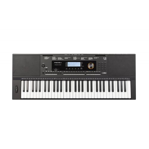  Medeli M361 61-Key Portable Electronic Keyboard with Interactive LCD Screen & Includes power supply