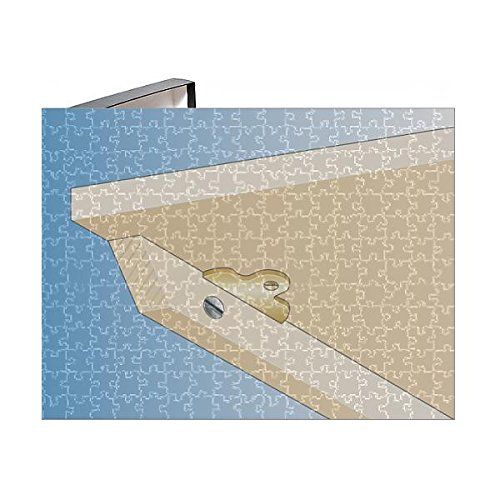  Media Storehouse 252 Piece Puzzle of Digital Illustration of recessed Glass Plate Screwed into Shelf (13552069)