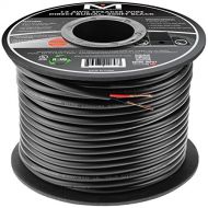 Mediabridge 12AWG 2-Conductor Direct Burial Speaker Wire (200 Feet, RedBlack) - 99.9% Oxygen Free Copper (SWDB-12X2-200)