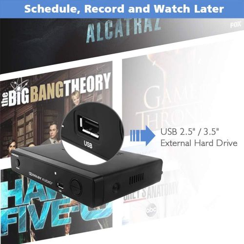  [아마존베스트]Mediasonic HW-150PVR ATSC Digital Converter Box w/ TV Recording, Media Player, and TV Tuner Function