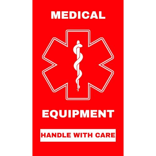  Medical Equipment Luggage Tag Medical Alert Equipment Luggage Tag - Handle with Care, DOT and ACAA regulations (MELT-112) Quantity (2)