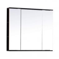 Medicine Cabinets Mirror Cabinet for Bathroom Solid Wood Folding Mirror Cabinet Bathroom Wall Cabinet Hidden Mirror Cabinet, Wall-Mounted (Color : Black, Size : 707014cm)