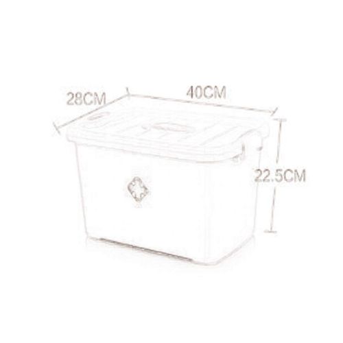  Medicine box Multi-Layer Drug Storage Box Household First Aid Kit FANJIANI (Color : Blue, Size : 402822.5CM)