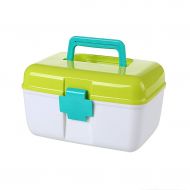 Medicine box Household Multi-Layer Medical Emergency Medicine Storage Box Health Box Plastic First Aid Kit FANJIANI (Color : Green)