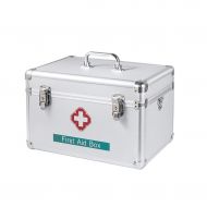 Medicine box Household First Aid Box Storage Portable Medical Treatment Aluminum Alloy FANJIANI (Color : 16 inch)