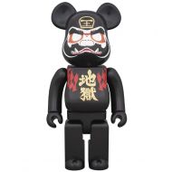 Medicom Hell Daruma 100% Bearbrick Figure, Multicolor