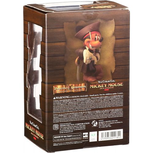 메디콤 Medicom Disney Pirates of the Caribbean 4 Captain Jack Sparrow Mickey Vinyl Collector Doll