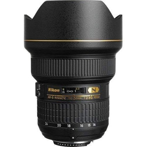  Nikon AF-S FX NIKKOR 14-24mm f2.8G ED Zoom Lens with Auto Focus for Nikon DSLR Cameras International Version (No Warranty)