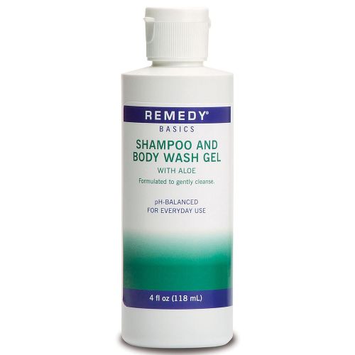  Medline MSC092SBW04 Remedy Basics Shampoo and Body Wash Gel, 4 oz (Pack of 60)