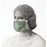 Medline NON27501 N95 Flat Fold Respirator Masks, Cellulose, Latex Free, White/Green (Pack of 210)