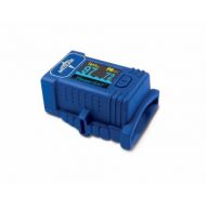 Medline High-Impact Fingertip Pulse Oximeter, With Batteries & Lanyard, Blue, Full-color display screen