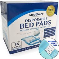 Medokare Disposable Incontinence Bed Pads - Hospital Grade 1500ml Super Absorbent Disposable...