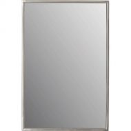 Meek Mirrors Stainless Steel Rectangular Framed Commercial & Residential Bathroom Mirror, Satin Finish 18 inch by 30 inch (AMZ1210)