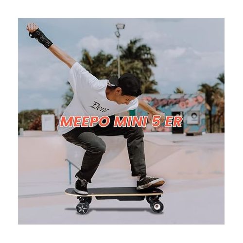  MEEPO MINI5 ER Electric Skateboard with MEEPO Electric Skateboard Helmet(Black)