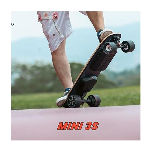  MEEPO MINI3S Electric Skateboard with Remote, 28 MPH Top Speed, 17 Miles Range, 330 Pounds Max Load, Maple Cruiser for Adults and Teens, Mini 3S