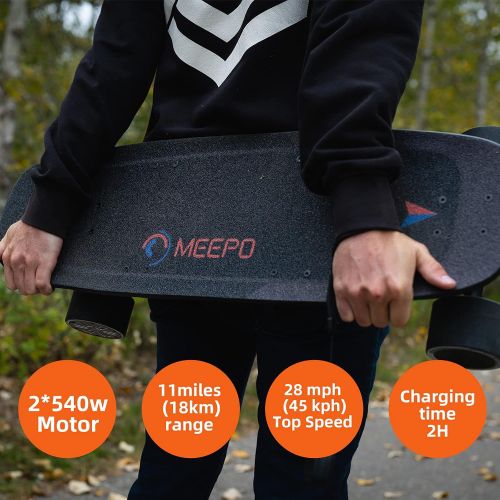  Meepo Mini 2 Electric Skateboard with Remote, Top Speed - 28 mph ,6 Months Warranty Skateboard Cruiser for Adults Teens