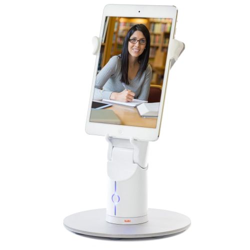  KuBi KUBI Plus Telepresence Robot, Web controlled Video Conferencing Robotic Desktop Tablet Stand with Far End Camera Controls for larger format tablets, like iPad Pro, Surface Pro 3, a