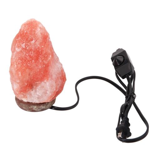  Mefeir Natural Crystal Rock Himalayan Salt Lamp Air Purifyer Brightness Dimmable Control Novelty Night Lights Lamp (Amber, 1-2kg)