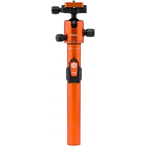  Mefoto MeFOTO GlobeTrotter Air Tripod and Selfie Stick in One Kit - Orange (GTAIRORG)